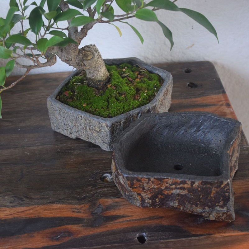 Pot de fleurs en pierre nature - Bonsai Garden Chinese Garden avis et prix
