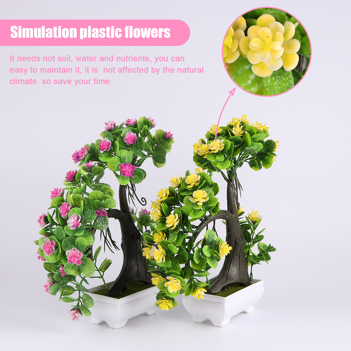 2 pièces de bonsaïs artificiel - Bonsai Garden Resort avis et prix
